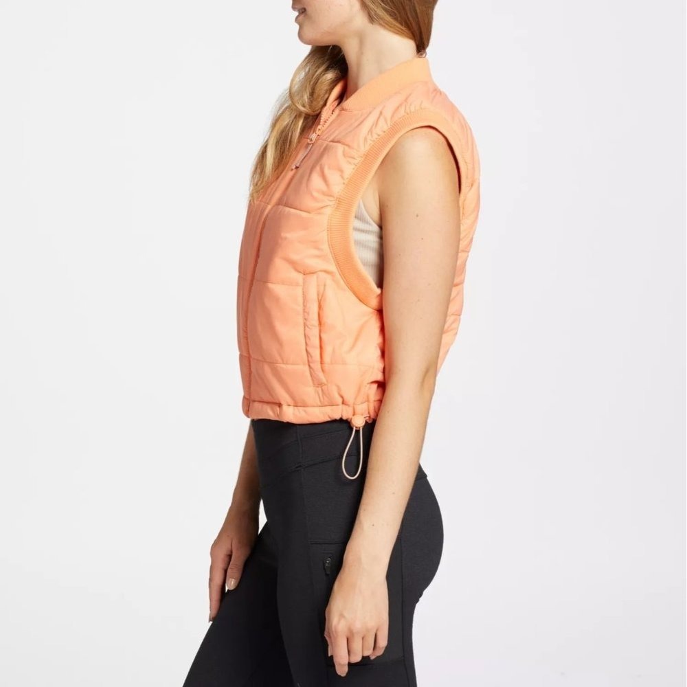 NWT Alpine‎ Design Women's Shortie EcoTrail Quilted Vest Bright Orange XL